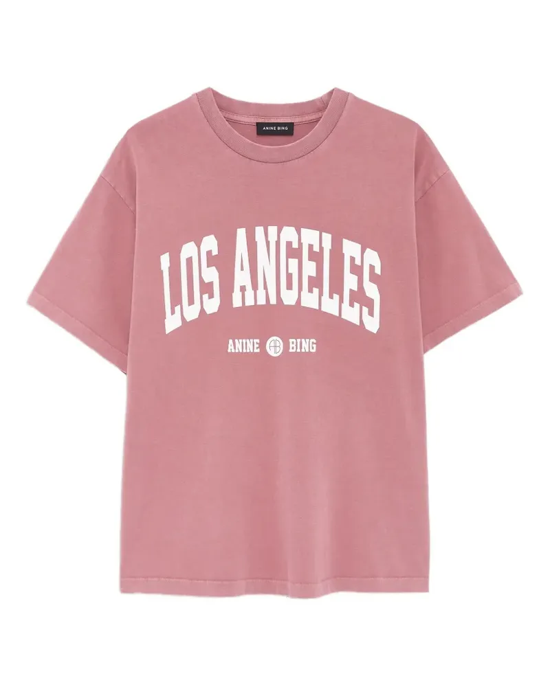 Anine Bing Cade Tee Los Angeles University - Rot Rot