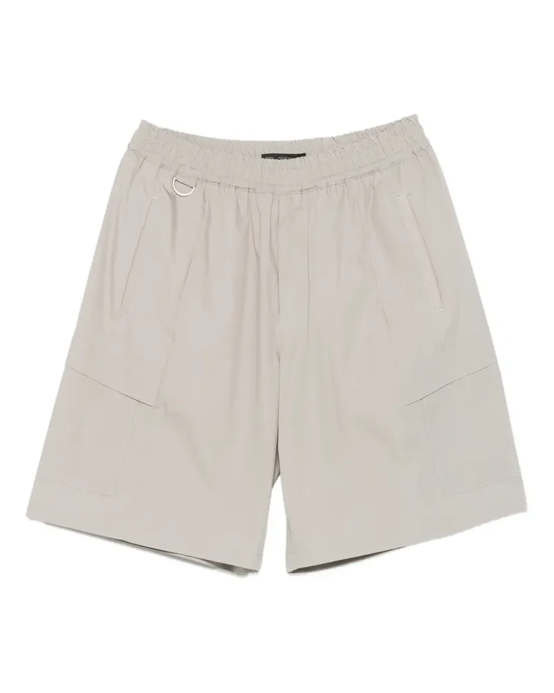 Low Brand Cargo-Shorts mit Stretchbund - Grau Grau