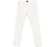 Jeans mit Distressed-Detail - Weiß