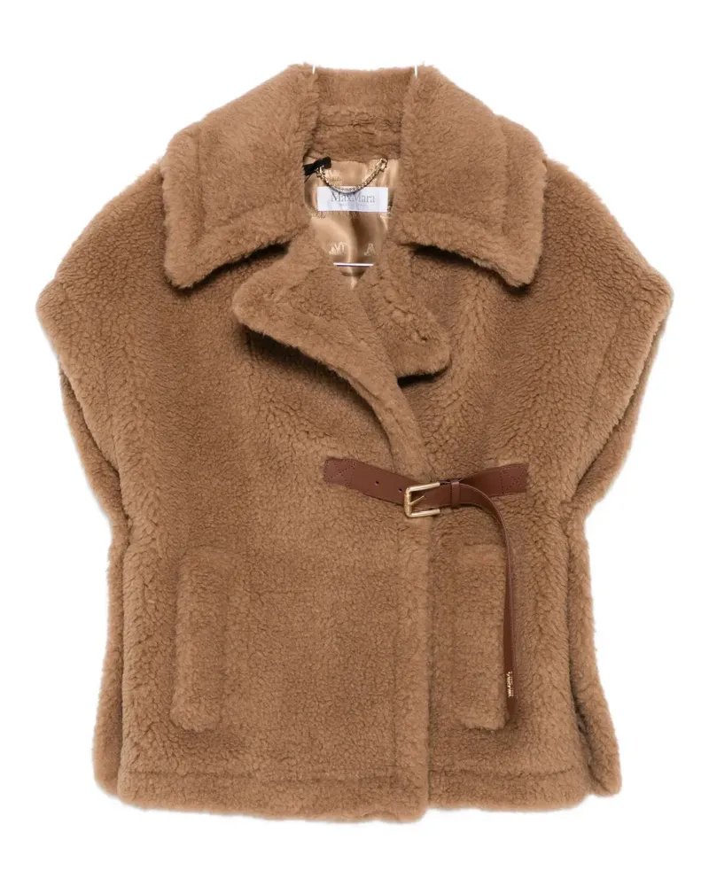 Max Mara Abavo Cape-Jacke aus Faux Fur - Braun Braun