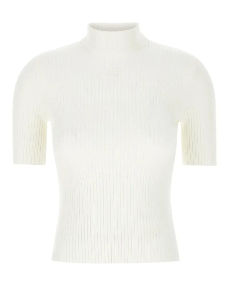 Courrèges Gerippter Reedition Pullover - Weiß Weiß