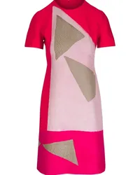 Akris Kleid mit kurzen Ärmeln Rosa