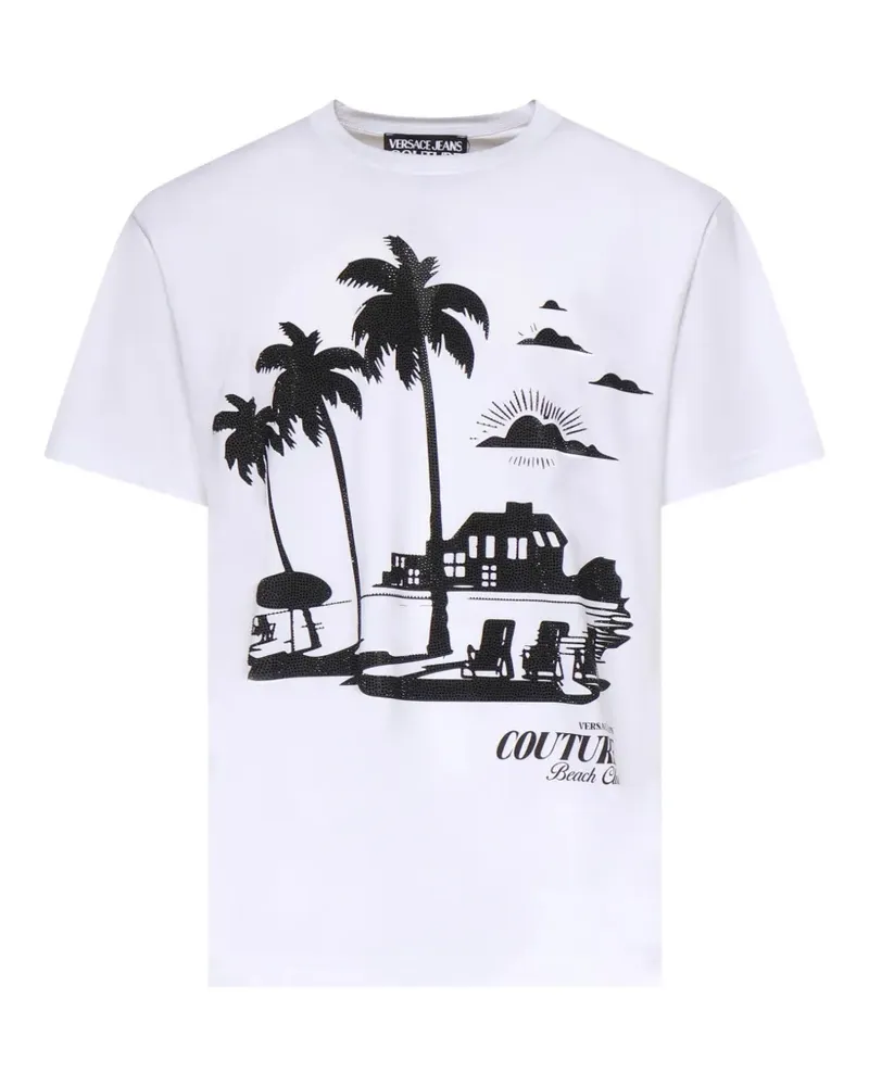 Versace Jeans graphic-print T-shirt - Weiß Weiß