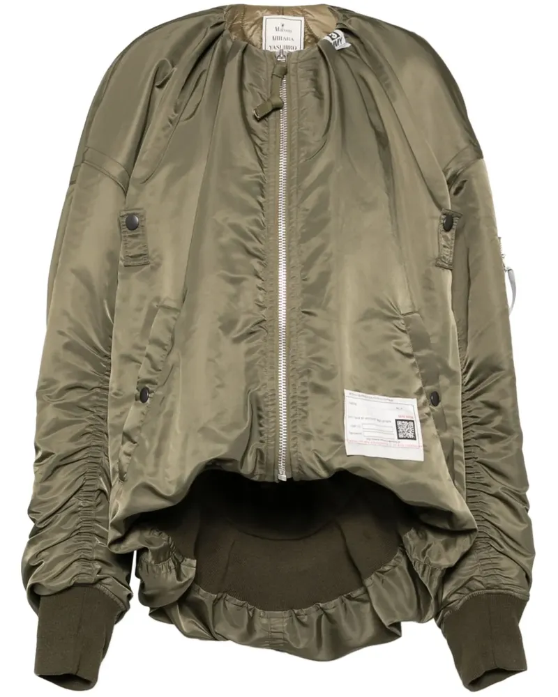 MIHARAYASUHIRO Bomberjacke mit extra langen Ärmeln - Grün Grün