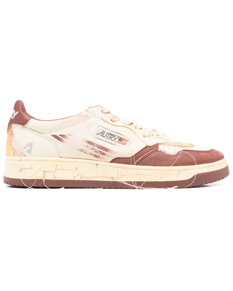 AUTRY Sneakers mit Regenbogen-Einsätzen - Nude Nude