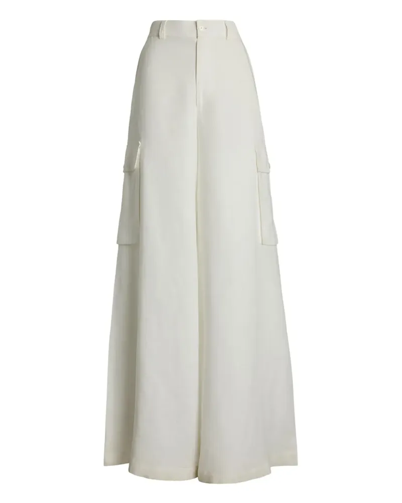 Ralph Lauren Cargohose mit weitem Bein - Weiß Weiß