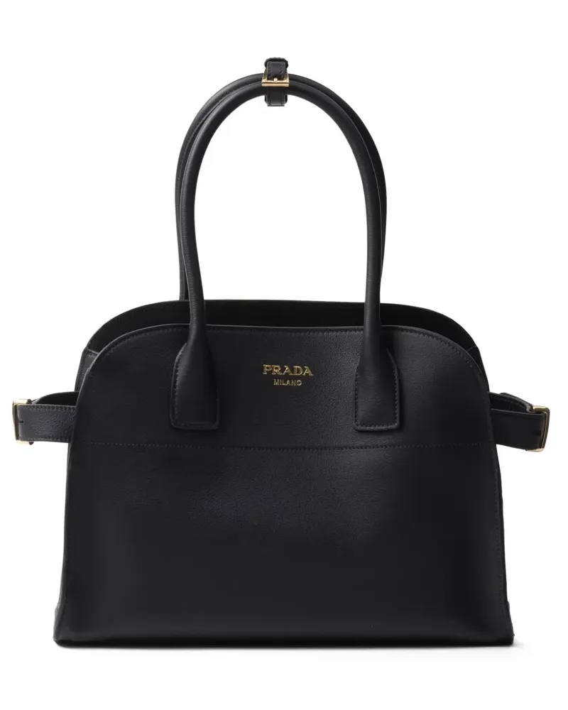 Prada Handtasche mit Logo - Schwarz Schwarz