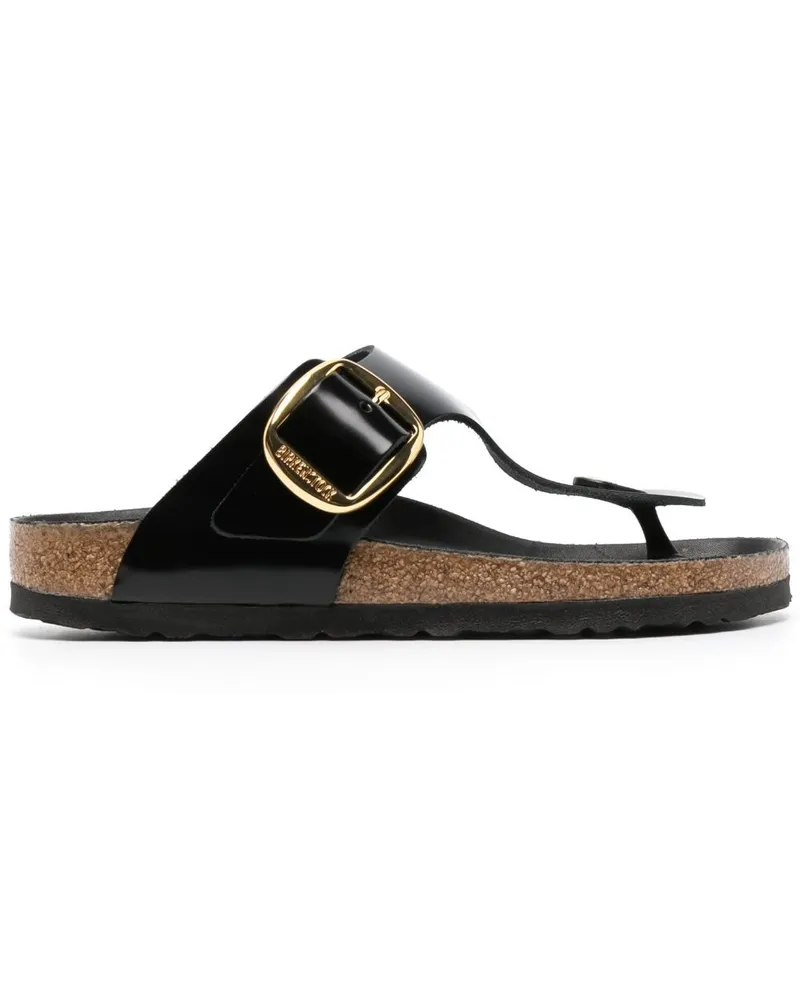 Birkenstock Sandalen mit Logo-Gravur - Schwarz Schwarz