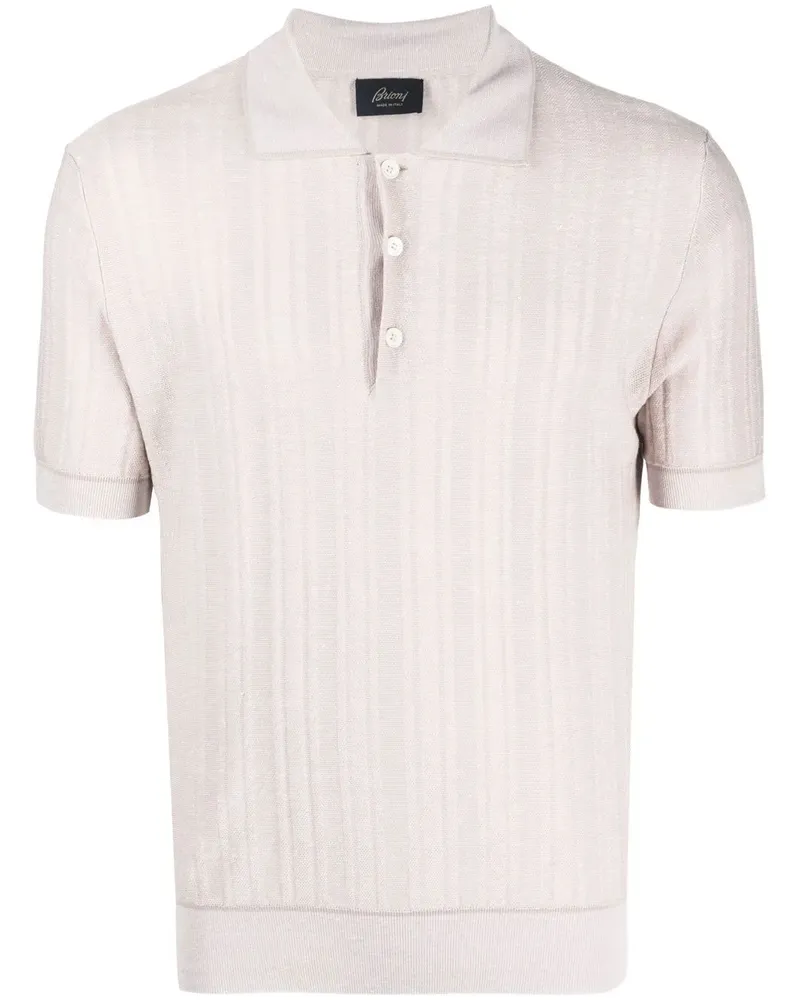 Brioni Gestricktes Poloshirt - Nude Nude