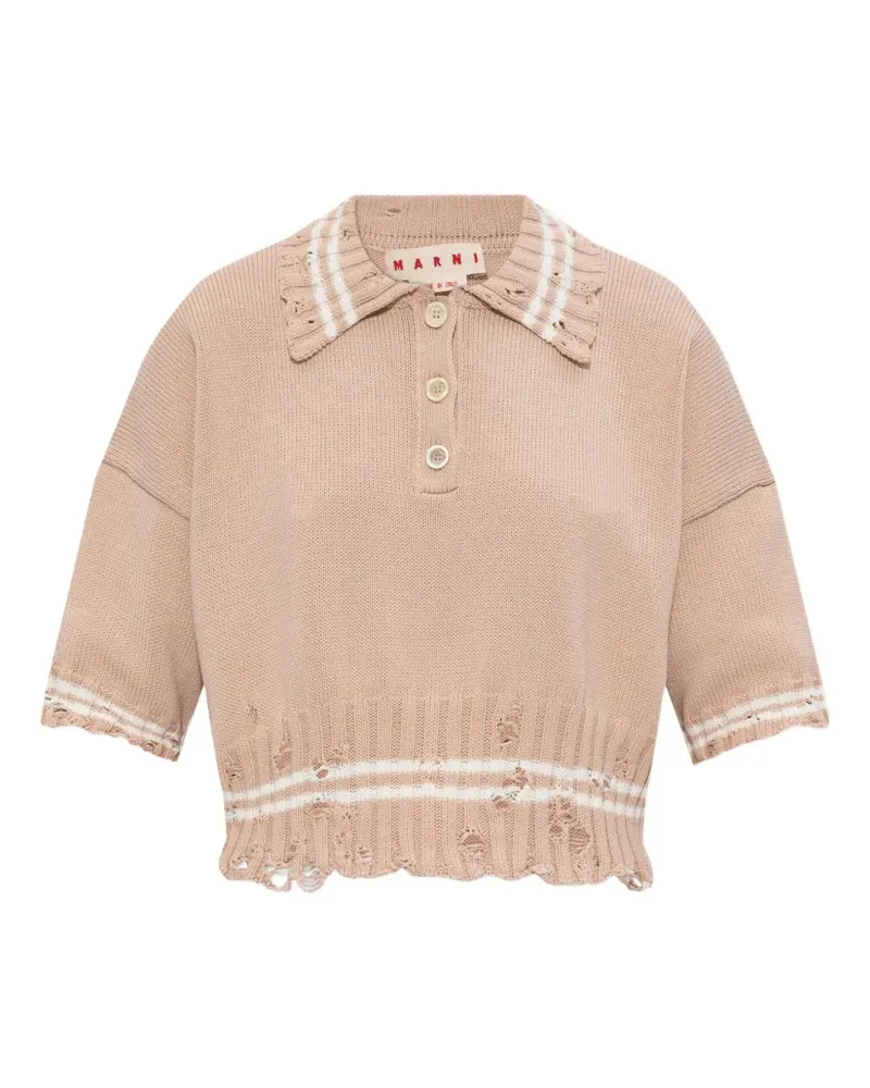 Marni Gestricktes Poloshirt - Rosa Rosa