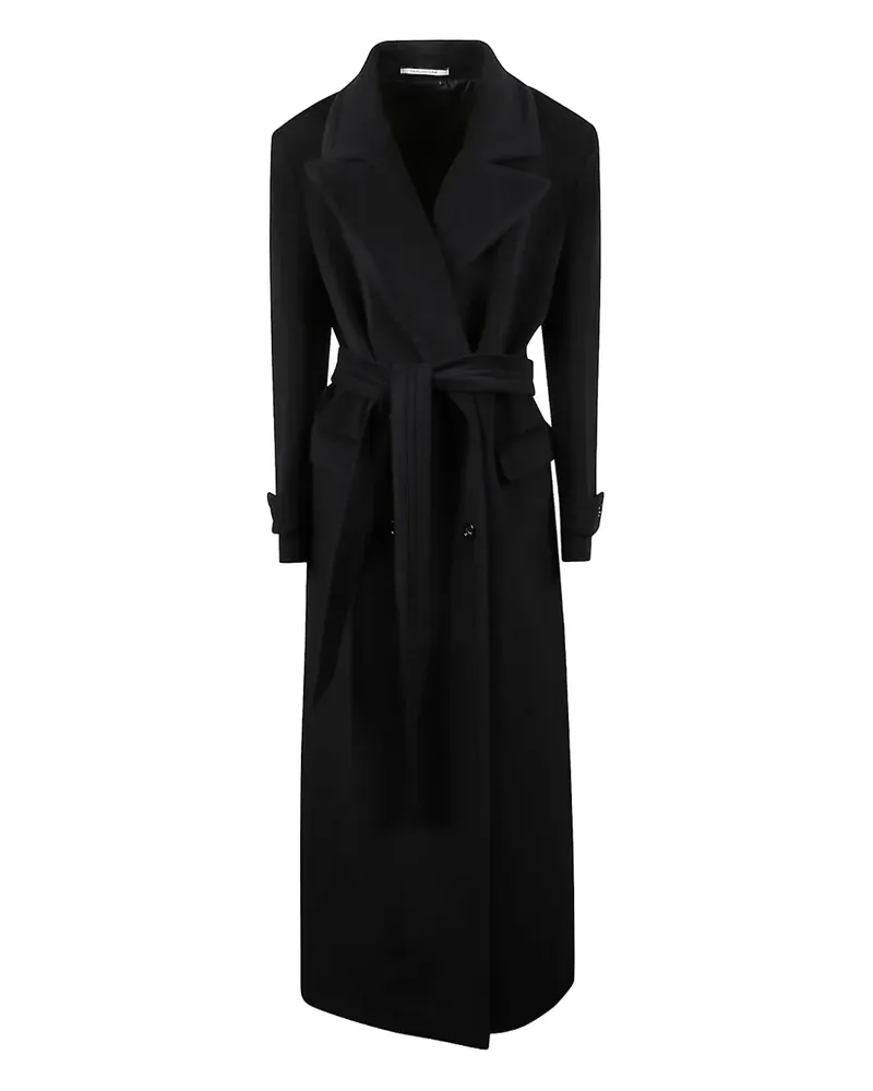 Tagliatore Doppelreihiger Mantel mit Gürtel - Schwarz Schwarz