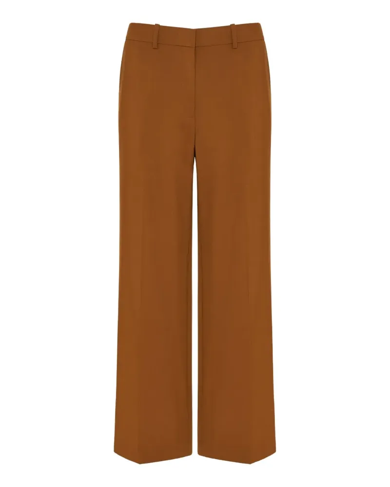 Theory Weite Hose mit Bügelfalten - Braun Braun