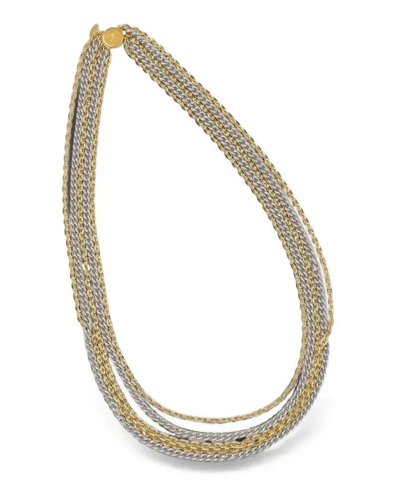 Luisa Spagnoli Nuevitas multi-strand chain necklace - Gold Gold