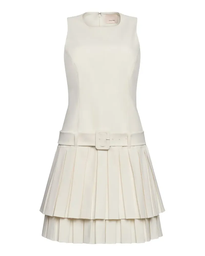 Cinq à Sept Reena pleated mini dress - Nude Nude