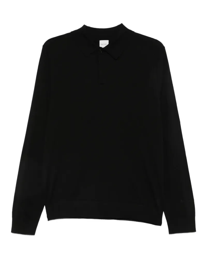 Paul Smith long-sleeve polo shirt - Schwarz Schwarz