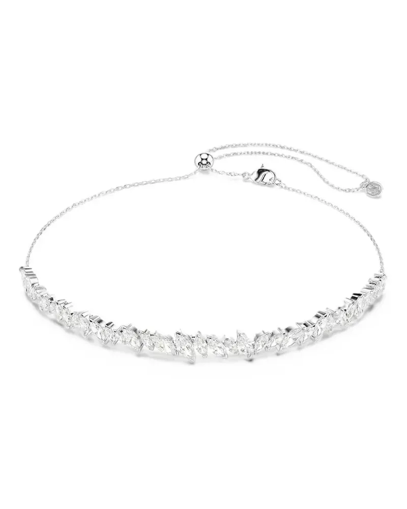 Swarovski Verstellbare Halskette mit Kristallen - Silber Silber