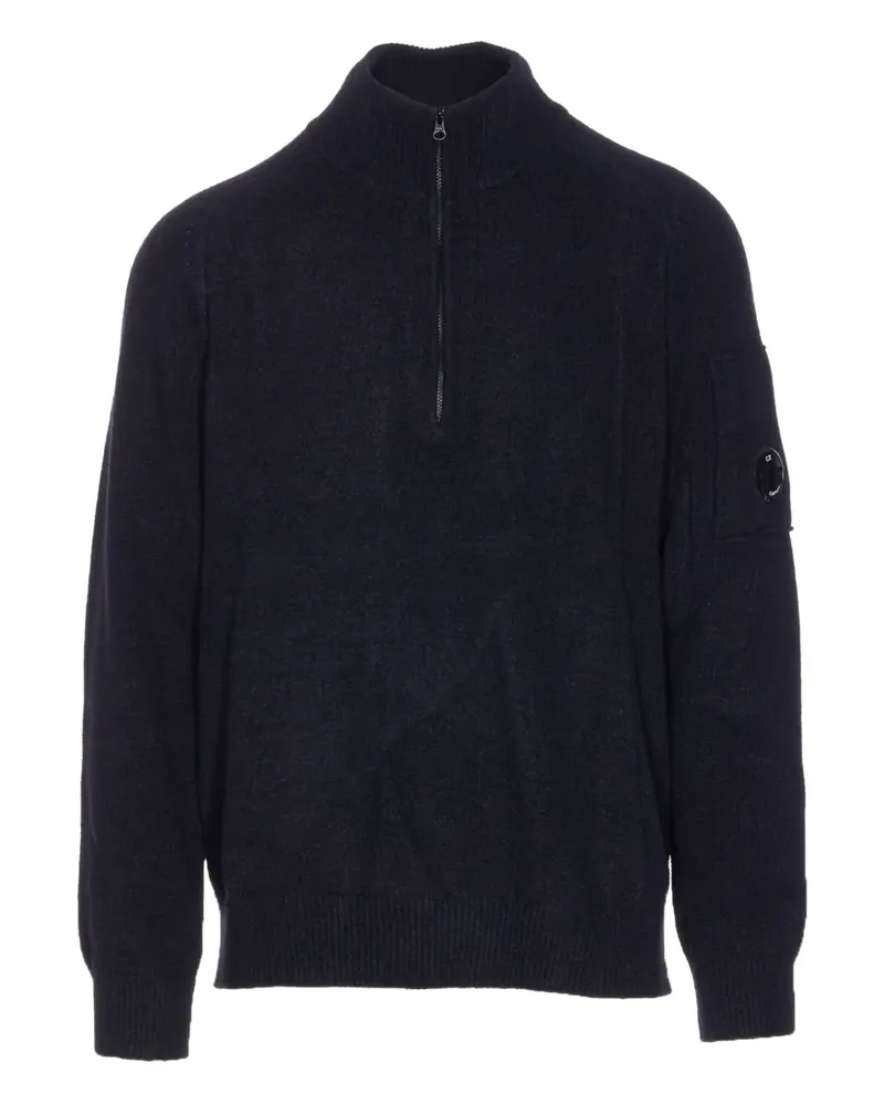 C.P. Company Pullover mit Reißverschluss - Schwarz Schwarz