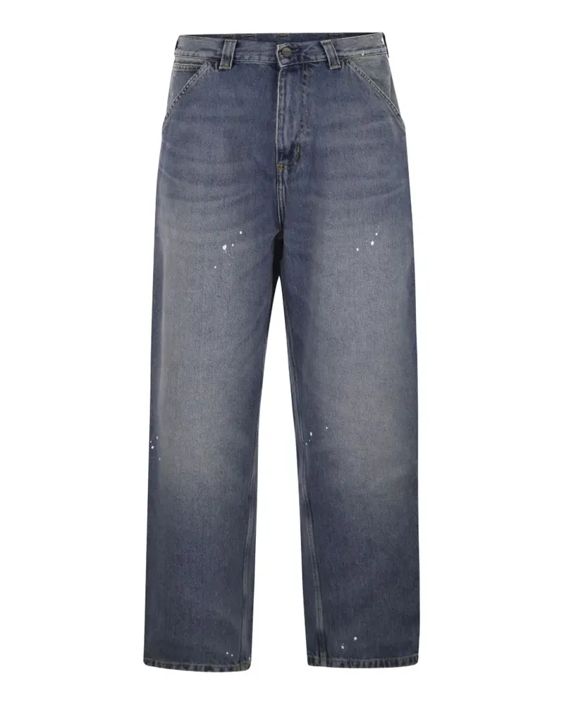 Carhartt WIP Double Knee paint-splatter jeans - Blau Blau