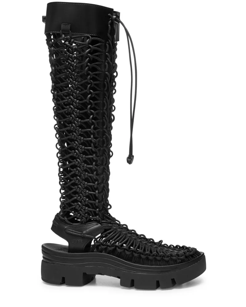 Noir Kei Ninomiya Kniehohe Stiefel - Schwarz Schwarz