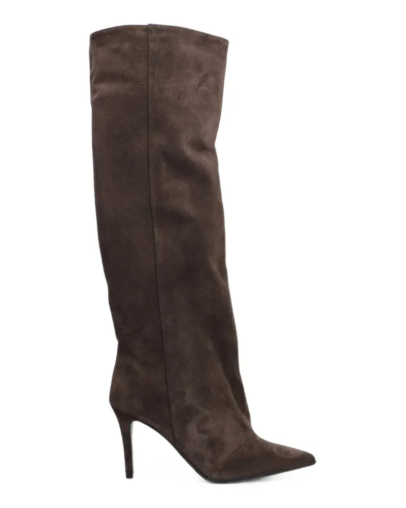Fabio Rusconi Spitze Stiefeletten aus Wildleder - Braun Braun