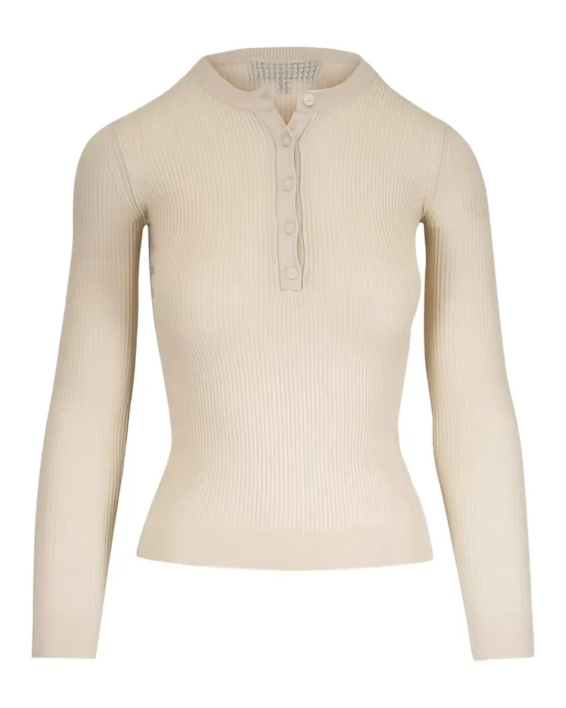 Nili Lotan Geripptes Bijoux Strickoberteil - Nude Nude