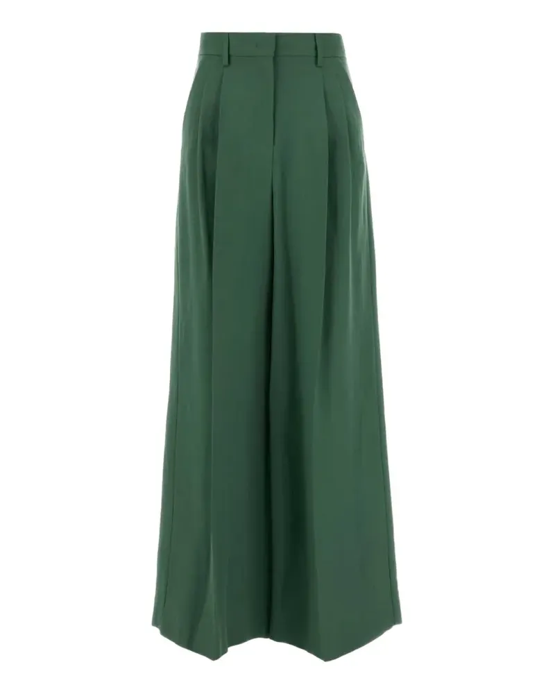 Max Mara pleated wide-leg trousers - Grün Grün