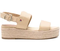 Sandalen mit Wedge-Absatz 48mm - Nude