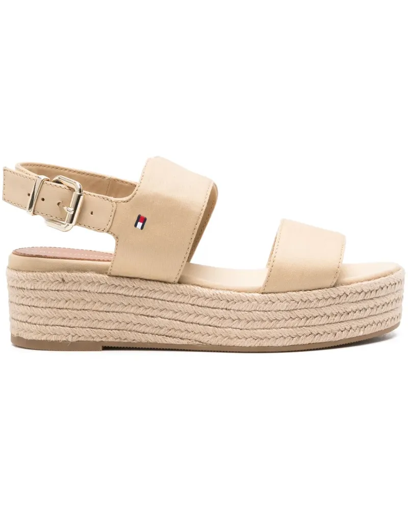 Tommy Hilfiger Sandalen mit Wedge-Absatz 48mm - Nude Nude
