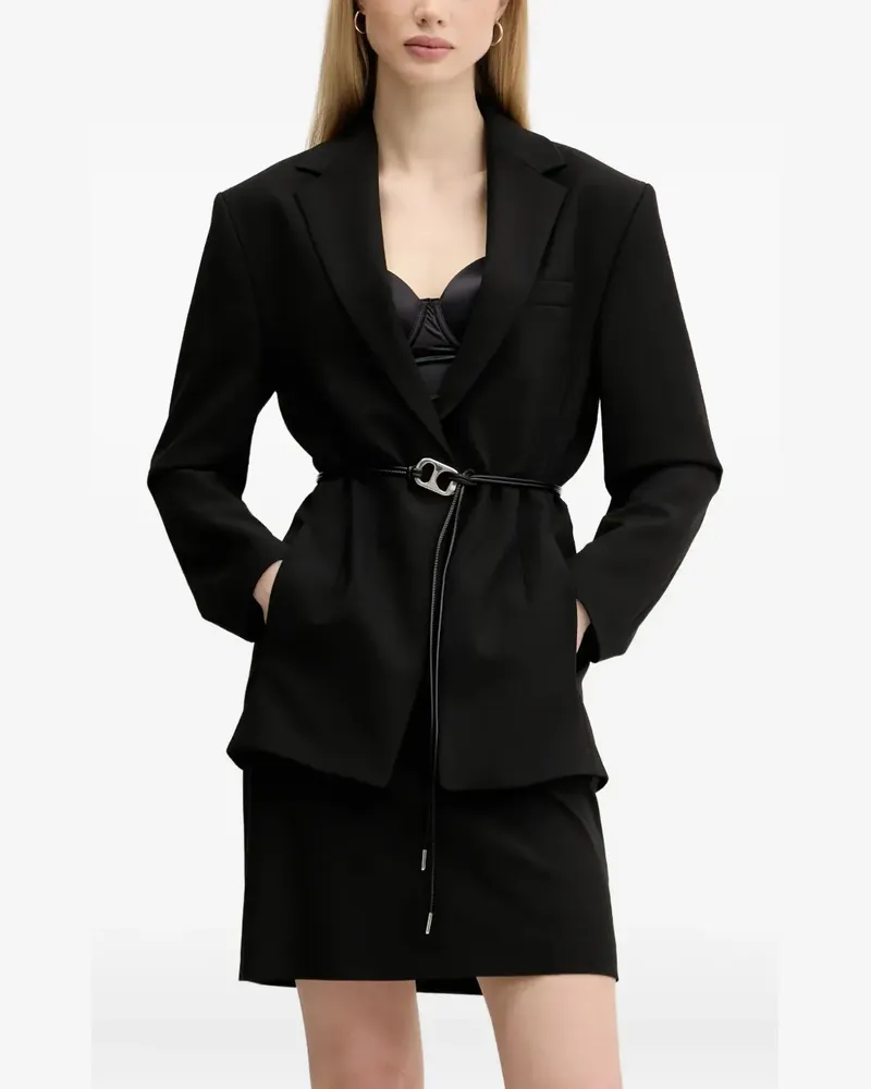 HUGO BOSS Gesteppter Blazer - Schwarz Schwarz