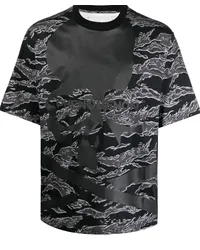 Mastermind World T-Shirt mit Camouflage-Print Schwarz