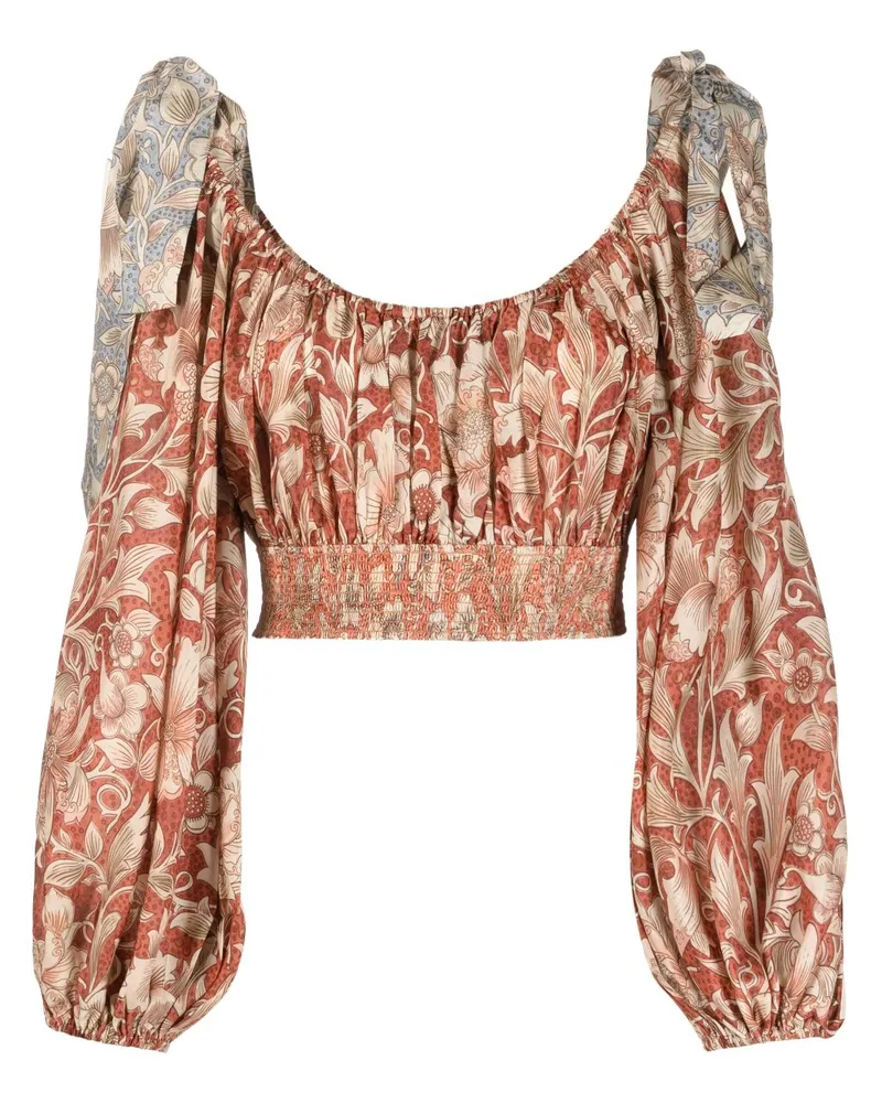 Zimmermann Chintz Oberteil - Braun Braun
