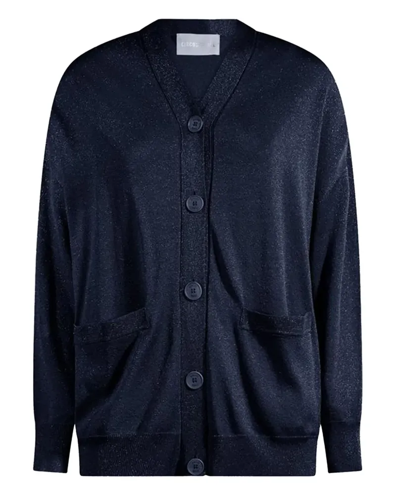 Circus Hotel lurex-detail cardigan - Blau Blau
