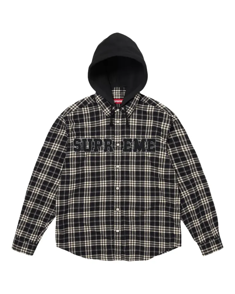 Supreme Being Kapuzenjacke mit Applikation - Schwarz Schwarz