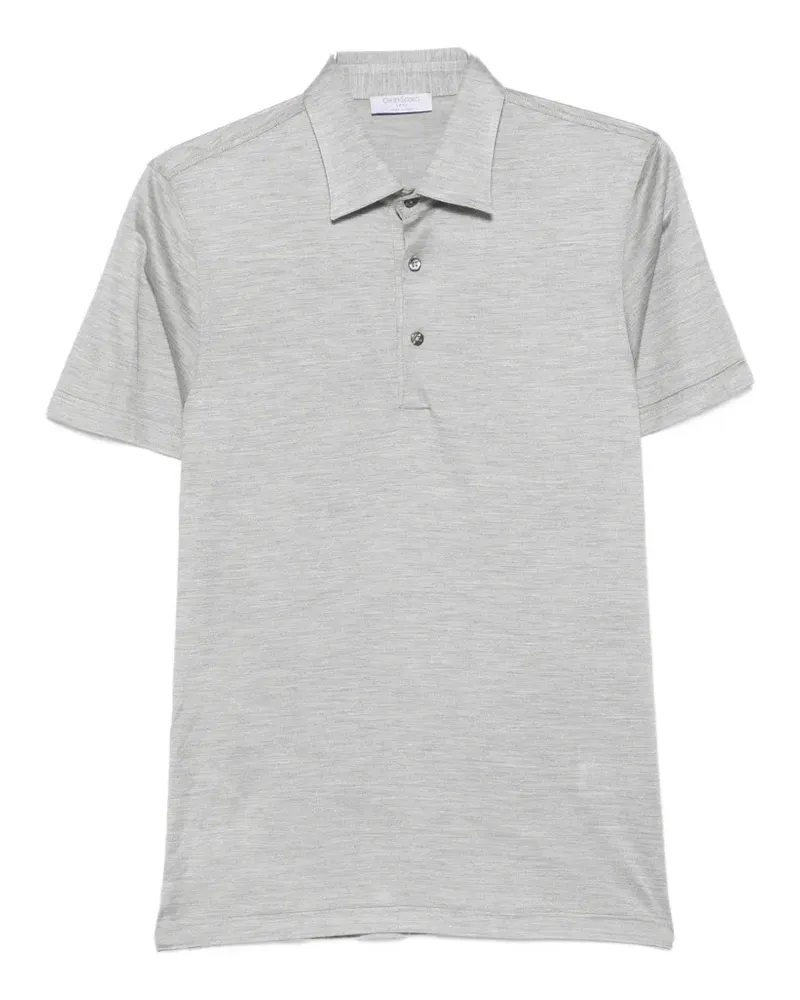 Gran Sasso short-sleeve silk polo shirt - Grau Grau
