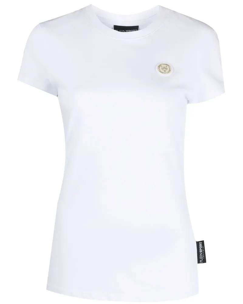 Philipp Plein T-Shirt mit Logo-Applikation - Weiß Weiß