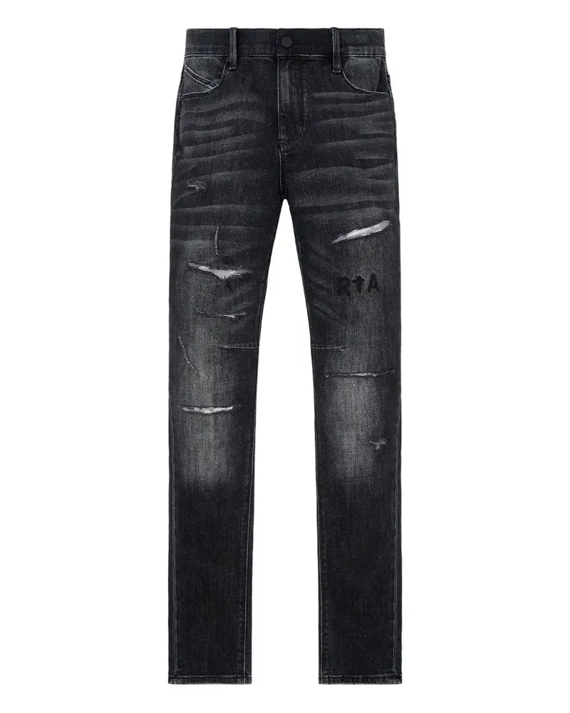 RTA Bryant Skinny-Jeans im Distressed-Look - Grau Grau