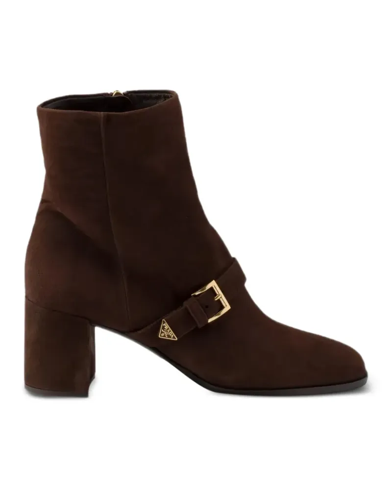 Prada Stiefeletten aus Wildleder - Braun Braun
