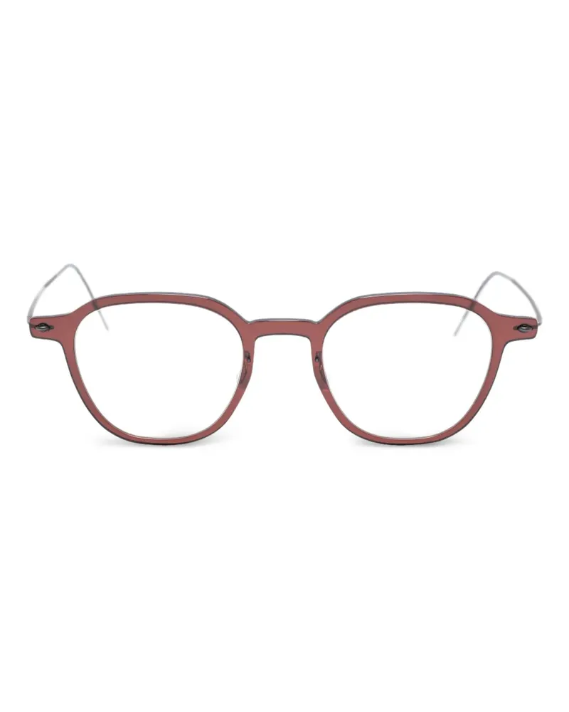 Lindberg Brille mit rundem Gestell - Braun Braun