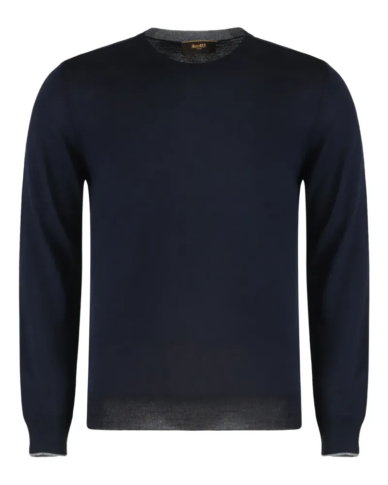 MOORER crewneck sweater - Blau Blau