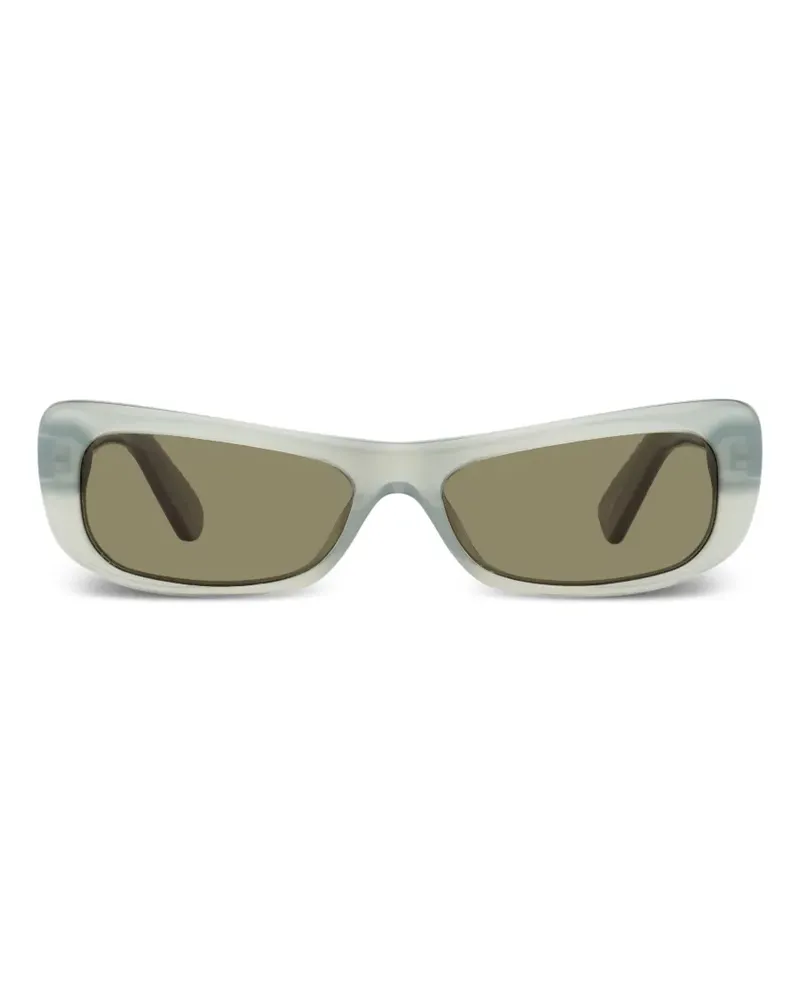Jacquemus Capri Sonnenbrille mit eckigem Gestell - Grau Grau