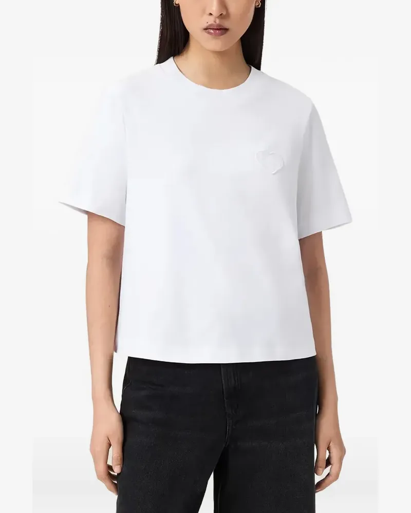 AllSaints Lover Lisa heart-patch T-shirt - Weiß Weiß