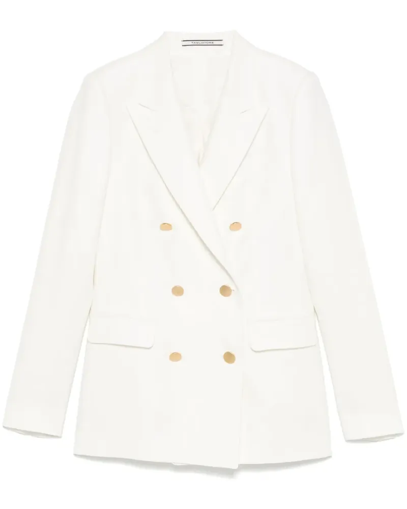 Tagliatore Doppelreihiger Blazer - Weiß Weiß