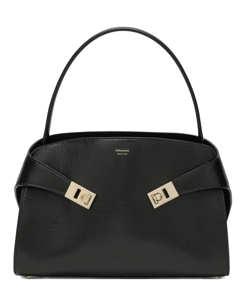 Ferragamo Hug M Tote Bag - Schwarz Schwarz