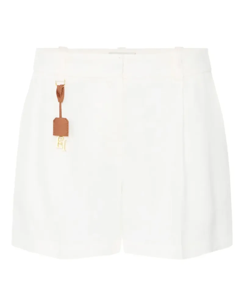 Elisabetta Franchi Shorts aus Gabardine - Weiß Weiß