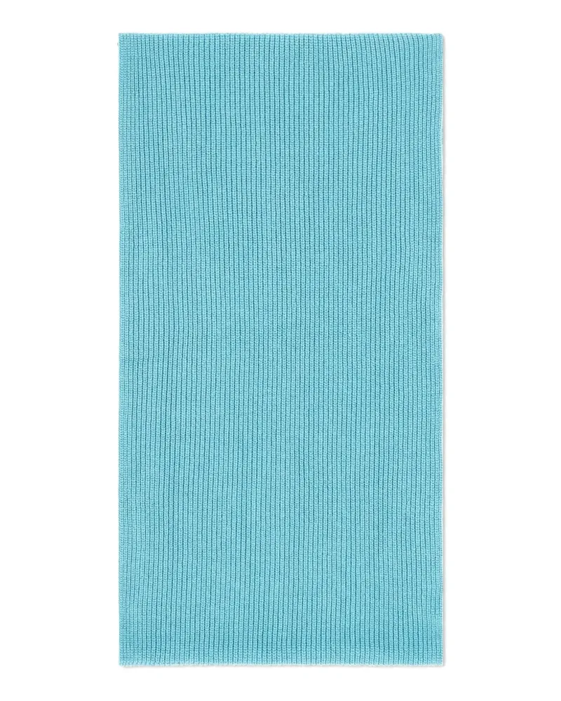 Eric Bompard Gerippter Kaschmirschal - Blau Blau