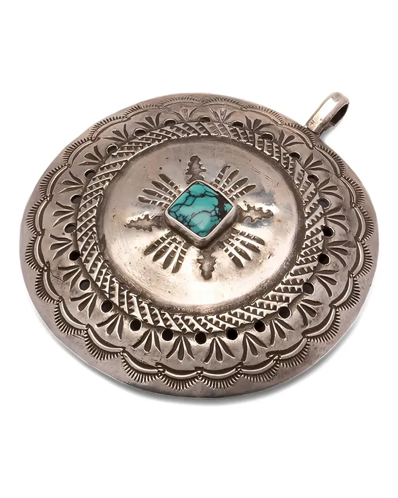 Fortela First Nations Concho pendant - Silber Silber