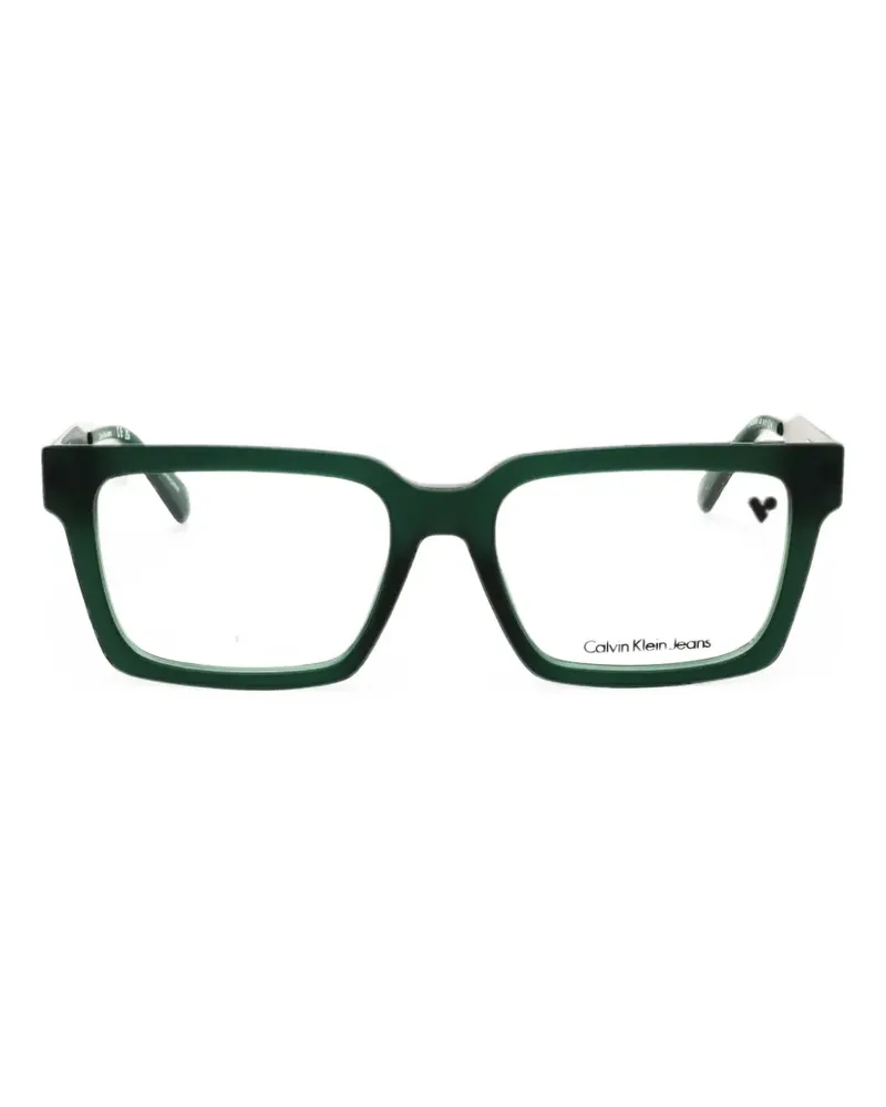 Calvin Klein Brille mit eckigem Gestell - Grün Grün