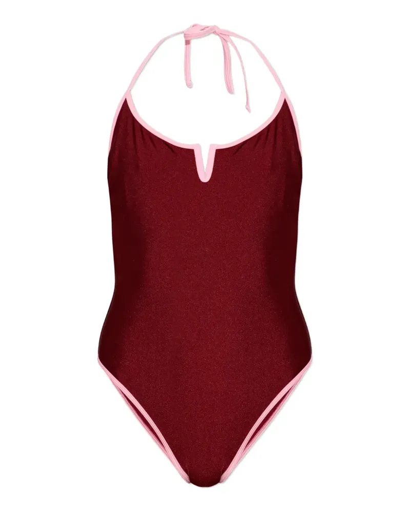 Moschino Badeanzug mit U-Ausschnitt - Rot Rot