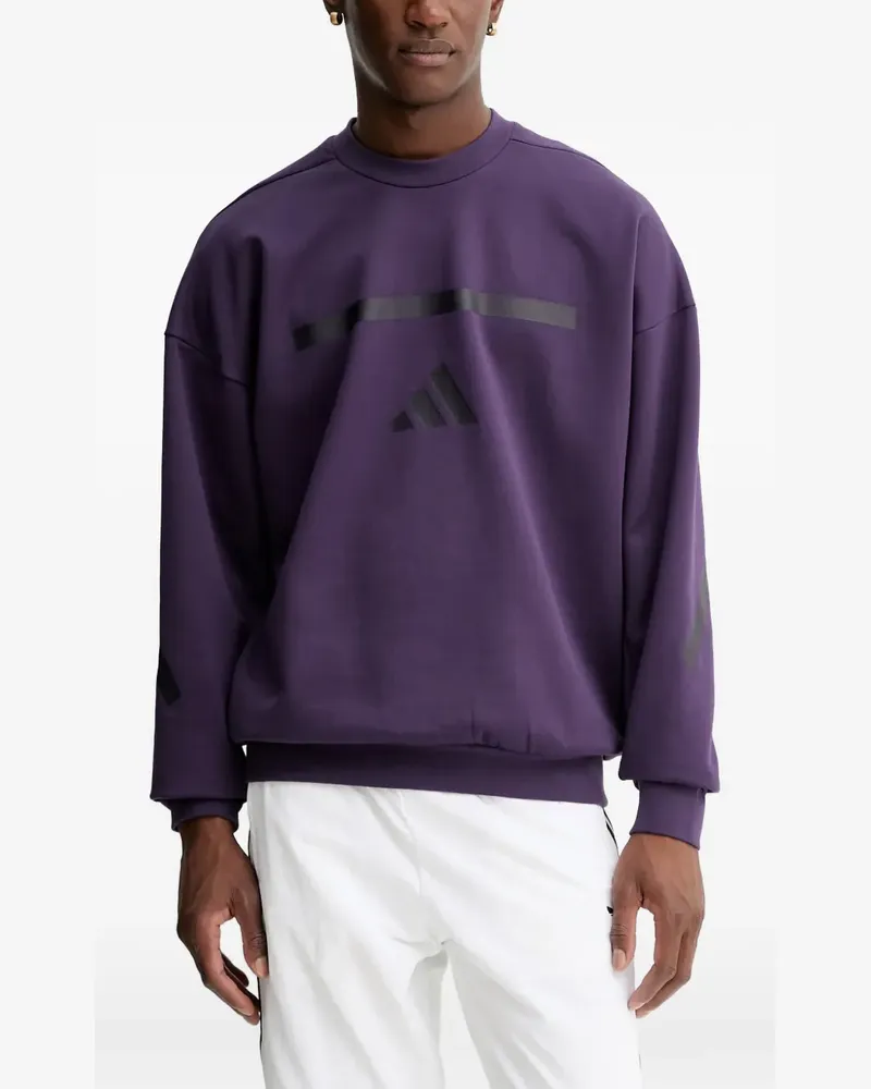 adidas Z.N.E. logo-print sweatshirt - Violett Violett