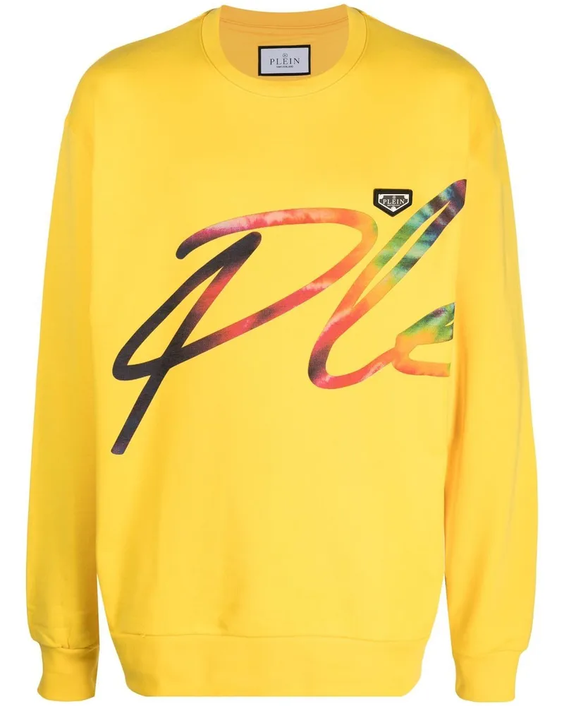 Philipp Plein Sweatshirt mit Signature-Print - Gelb Gelb